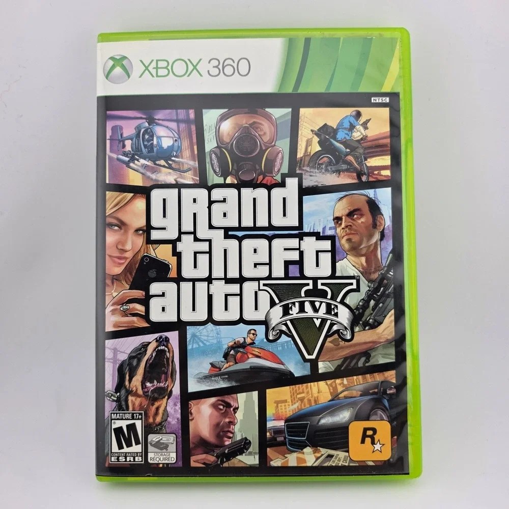 Grand Theft Auto V 5 Xbox 360 Video Game Rockstar Games Complete‎